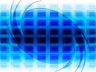 Grid Background Represents Blue Twist And Twirling