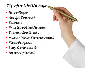 Tips for wellbeing