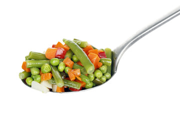 ladle of vegetables