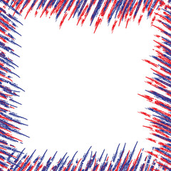 Obraz premium USA flag. A poster with a large scratched frame.