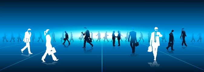 prospettiva, businessman, comunicazione, pavimento