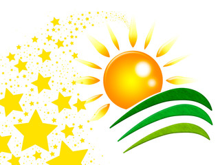 Obraz premium Sun Rays Shows Sunray Radiance And Twist