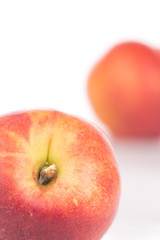 Nectarine friut on white isolated background