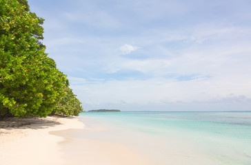 Fototapeta na wymiar Beach on Zapatilla island, Bocas del Toro, Panama