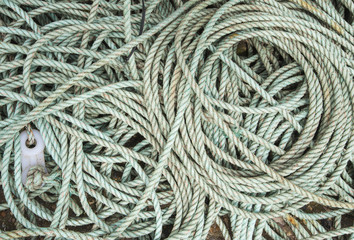 Coiled rope background wallpaper