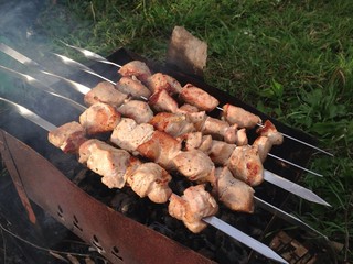 шашлык на даче