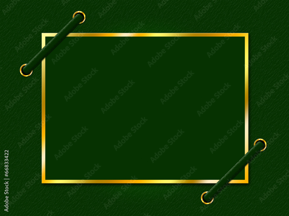 Aufkleber frame parchment shows empty space and boundary