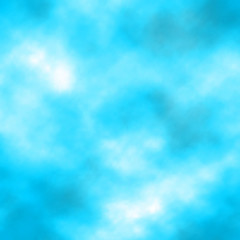 Vector clouds realistic illustration. Blue background