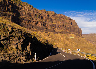 Gebirgsstra&szlig;e auf Gran Canaria