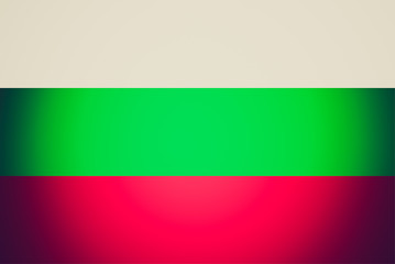 Retro look National flag of Bulgaria