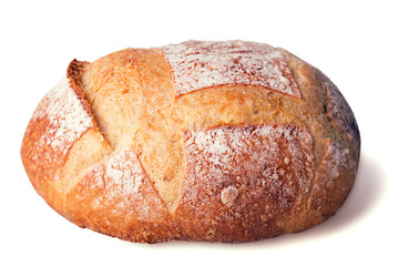 Cereal bread isolated on white background