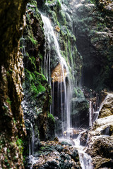Beautiful waterfall in austrian Alps