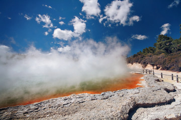 Champagne Pool geothermal feaure near Rotorua