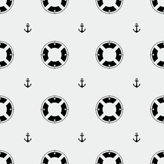 Anchor and lifebuoy pattern