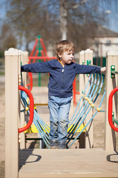 Young boy in the playground