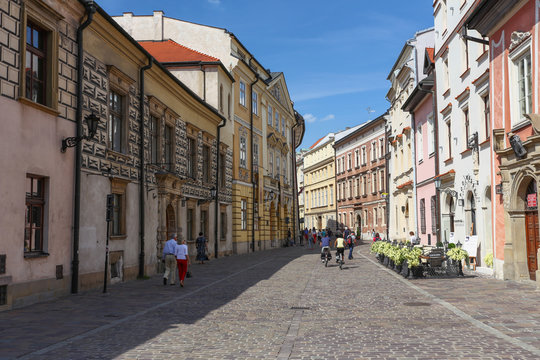 Fototapeta Kraków - najstarsza ulica w mieście