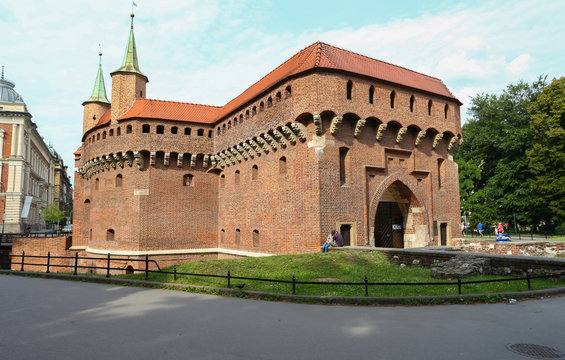 Fototapeta Kraków - Barbakan