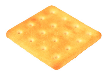 Delicious cracker isolated on white