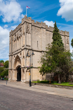 14th century Great Gate of Abbey Gardens Bury St Edmunds