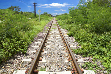 Fototapeta na wymiar vintage railroad