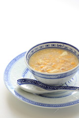 Chinese corn and mince chicken soup