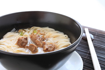 Vietnamese food, simmered beef and rice noodles
