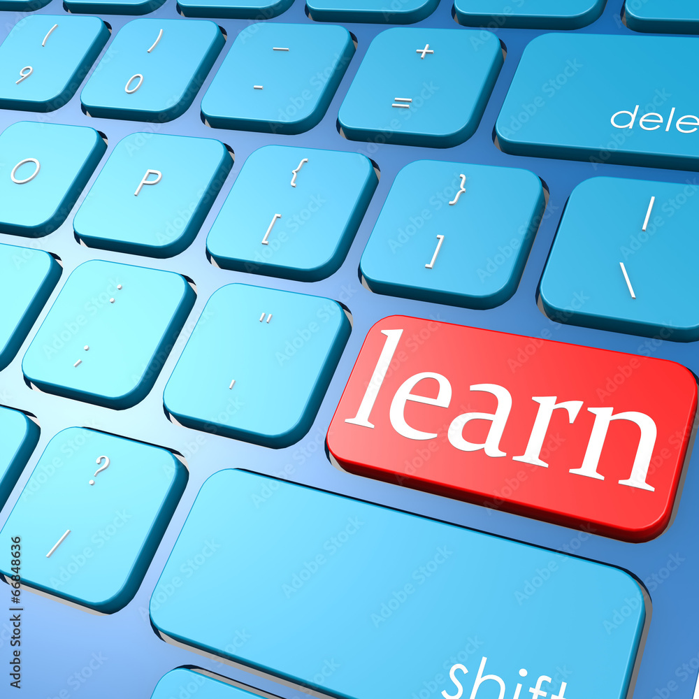 Poster learn keyboard