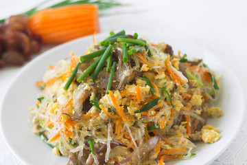 Fried vermicelli noodle  Pad Wun Sen 