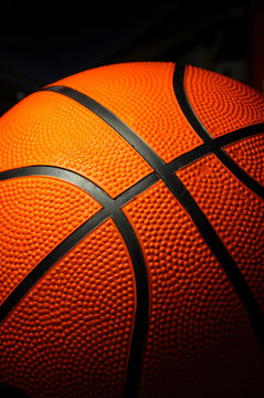 The basketball closeup