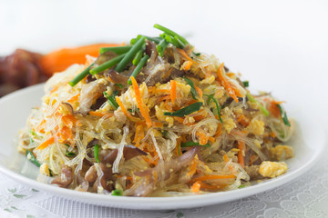 Fried vermicelli noodle  Pad Wun Sen 