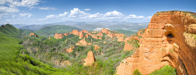 Las Medulas Ancient Roman mines, UNESCO, El Bierzo,Spain