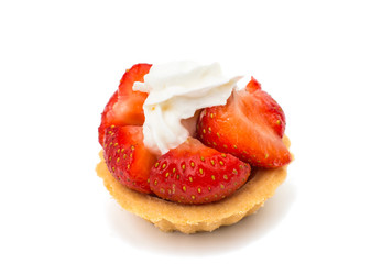 Tasty tartlet with strawberries