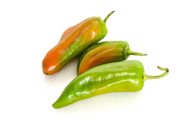 Green peppers. Padron peppers from Galicia, Spain