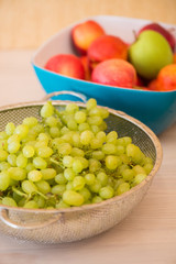 Fruits in the bown on table