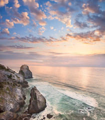 Fototapeta na wymiar Romantic Sunset on the Sea