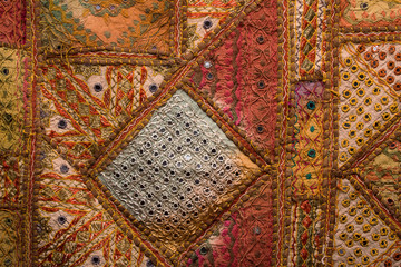 Indian patchwork carpet