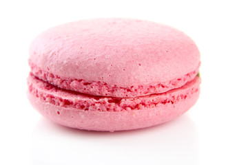 Gentle macaroon isolated on white
