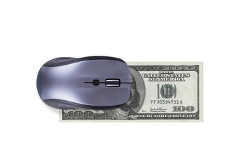 Mouse with Dollar Banknote
