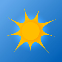Sun on the sky