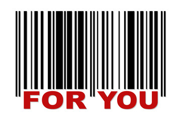 Barcode with label FOR ME