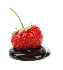 Chocolate-dipped strawberry