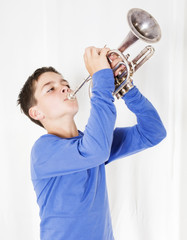 boy with trumpet