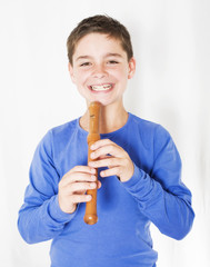 boy with flute © wernerimages