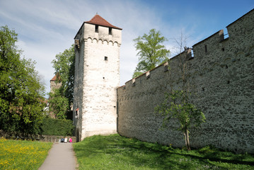 Fototapeta na wymiar Luzern, Old Fort, Switzerland