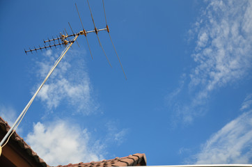antenna with Sky and Cloudscape