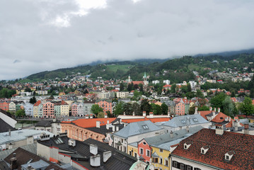 Townscape of Innsbruck, Austria.