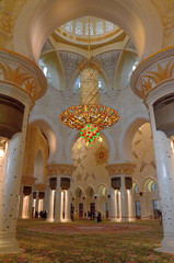 Sheikh Zayed mosque in Abu Dhabi, United Arab Emirates