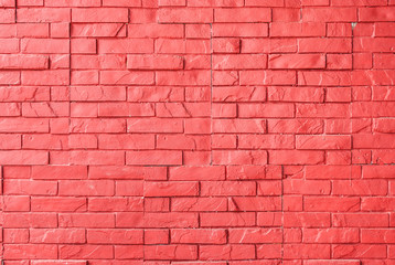 Red Rough Brick Wall Background/ Texture