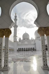 Fotobehang Sheikh Zayed mosque in Abu Dhabi, United Arab Emirates © alekskai