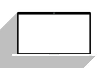 Laptop isolated on white